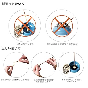 矢立型香炉 モダンレトロな丸型香炉 お香立て付き 蓋付き おしゃれな